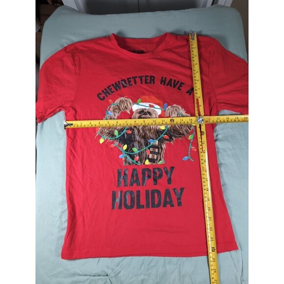 Unisex Star Wars Chewbacca Christmas T-Shirt - Size Small - Mad Engine - Picture 4 of 7